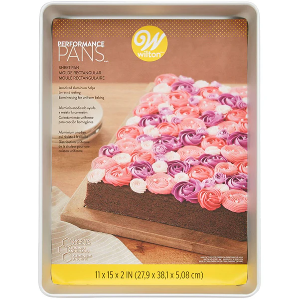 WILTON - BAKEWARE ALUMINUM BAKING SHEET 11x15x2IN 1UN