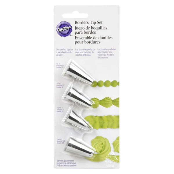 WILTON - TIP SET BORDERS EFS 4EA