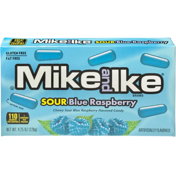 MIKE & IKE - SOUR BLUE RASPBERRY 12x120 GR