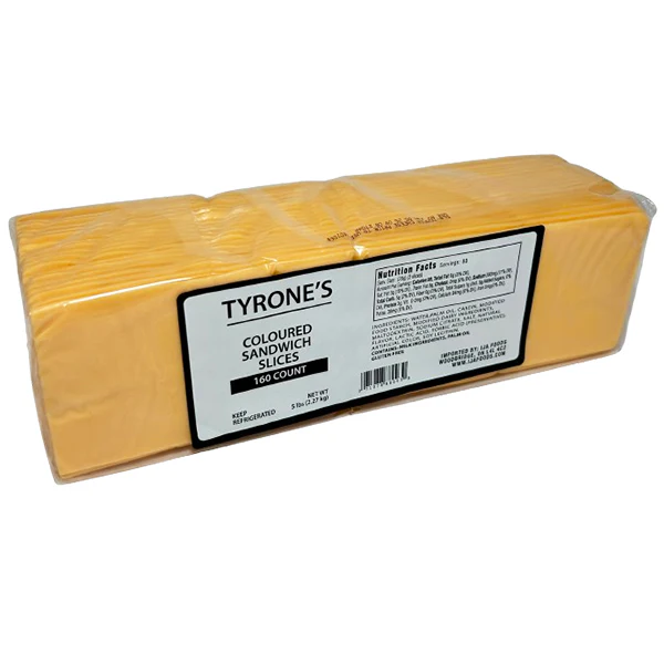 TYRON'S - YELLOW SANDWICH SLICED CHEESE 2.27KG