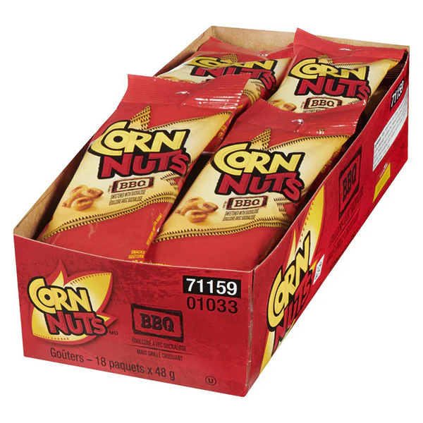 CORN NUTS - BBQ 3x18x48GR
