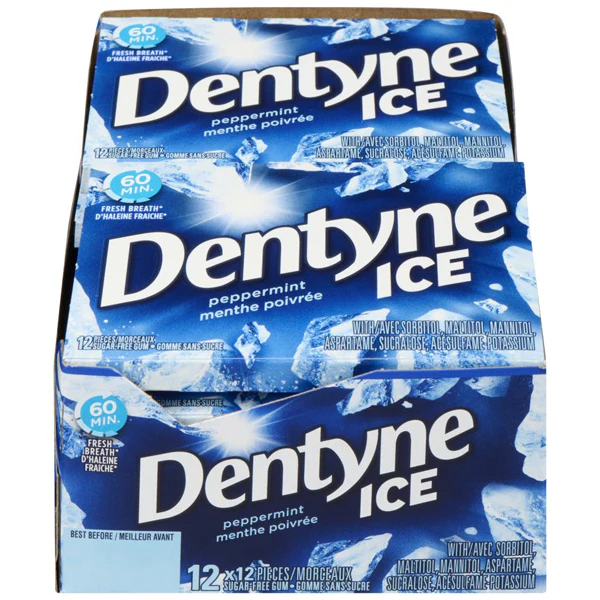 DENTYNE - ICE PEPPERMINT 12x12 PC