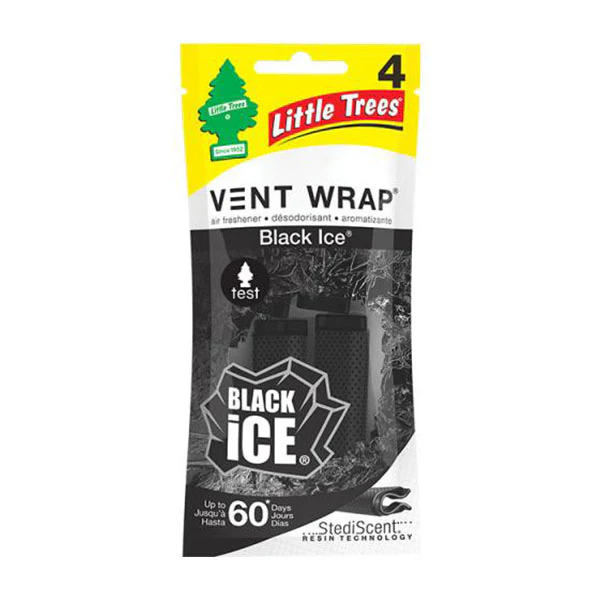 LITTLE TREE - LT BLACK ICE VENT WRAP 4PK EA