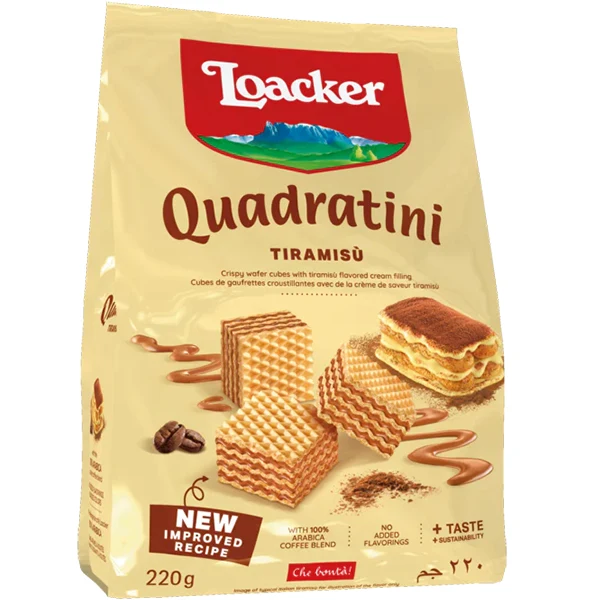 LOACKER - QUADRATINI TIRAMISU 220GR