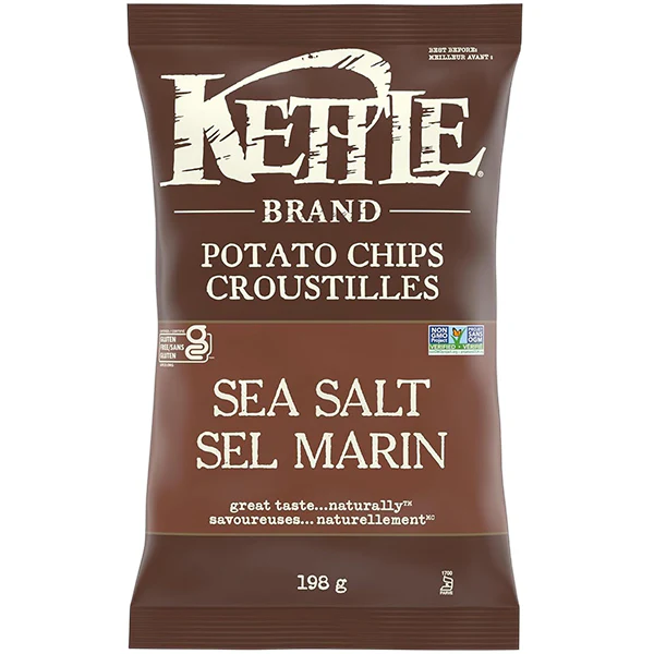 KETTLE - CHIPS SEA SALT 198GR