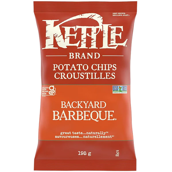 KETTLE - CHIPS BACKYARD BBQ 198GR
