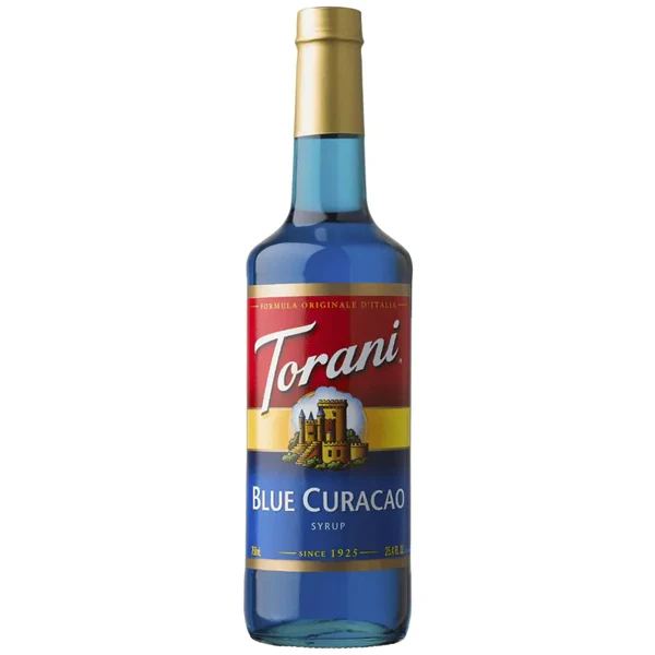 TORANI - BLUE CURACAO SYRUP 750ML