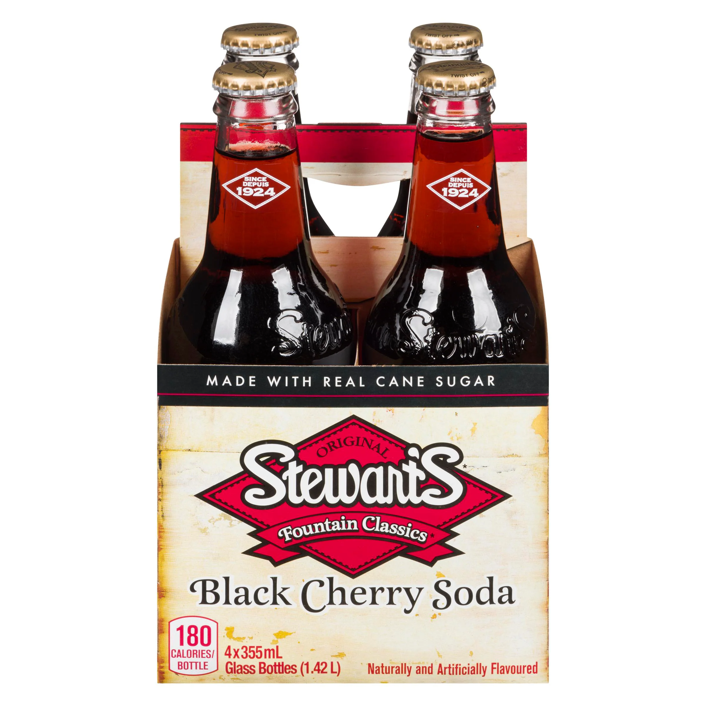 STEWARTS - BLACK CHERRY 4x355 ML