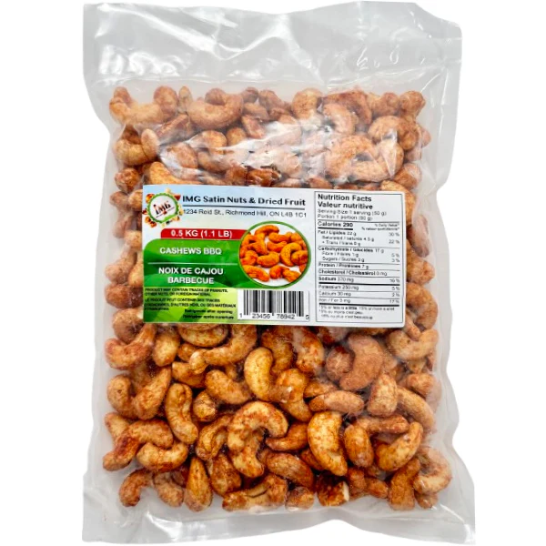 IMG SATIN - CASHEWS BBQ 6x1.1 lbs