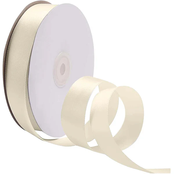 RIBBON CANADA - 1-1/2IN IVORY DOUBLE FACE SATIN 50YD