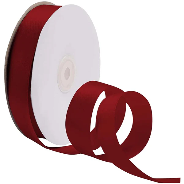RIBBON CANADA - 1-1/2IN SCARLET DOUBLE FACE SATIN 50YD