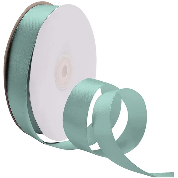RIBBON CANADA - 1-1/2IN AQUA DOUBLE FACE SATIN 50YD