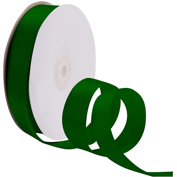 RIBBON CANADA - 1-1/2IN FOREST GREEN DOUBLE FACE SATIN 50YD