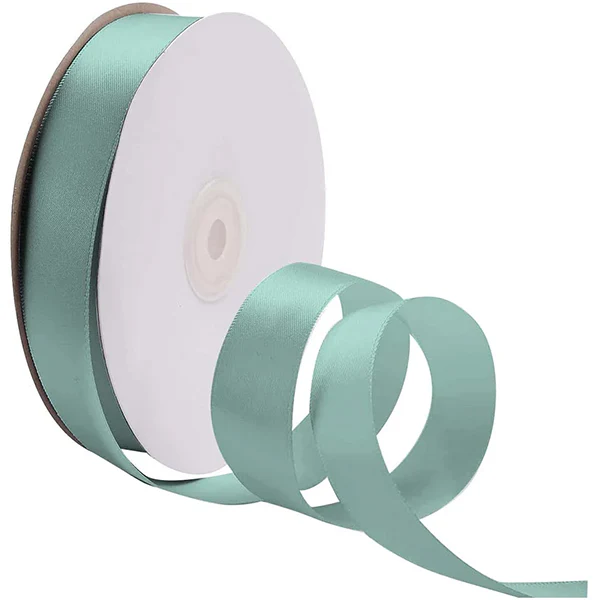 RIBBON CANADA - 5/8IN AQUA DOUBLE FACE SATIN 100YD