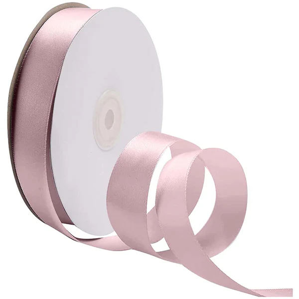 RIBBON CANADA - 5/8IN LIGHT PINK DOUBLE FACE SATIN 100YD
