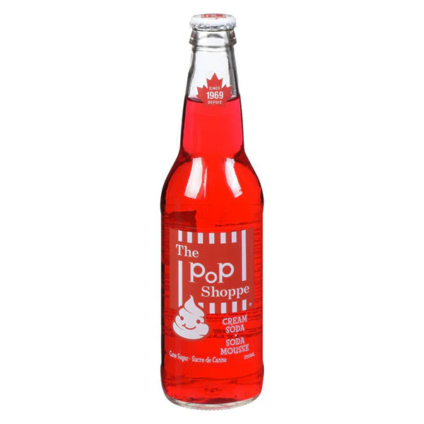 POP SHOPPE - RED CREAM SODA GB 12x355 ML 12x355ML