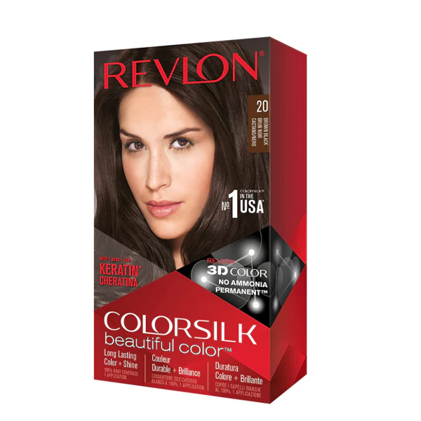 REVLON - COLORSILK #20 BROWN BLACK EA