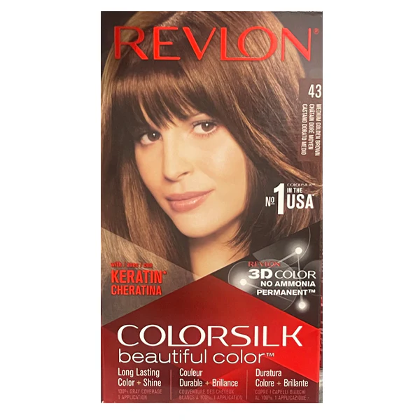 REVLON - COLORSILK #43 MEDIUM GOLDEN BROWN 1EA