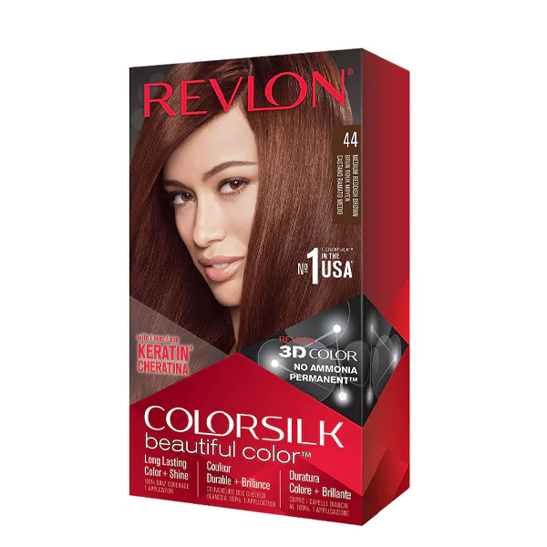 REVLON - COLORSILK #44 MEDIUM REDISH BROWN EA