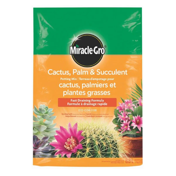 MIRACLE GRO - CACTUS PALM AND SUCCULENT POTTING MIX 8.8 LT