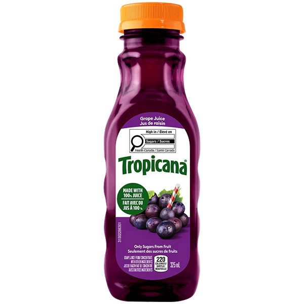 TROPICANA - GRAPE JUICE 12x325 ML