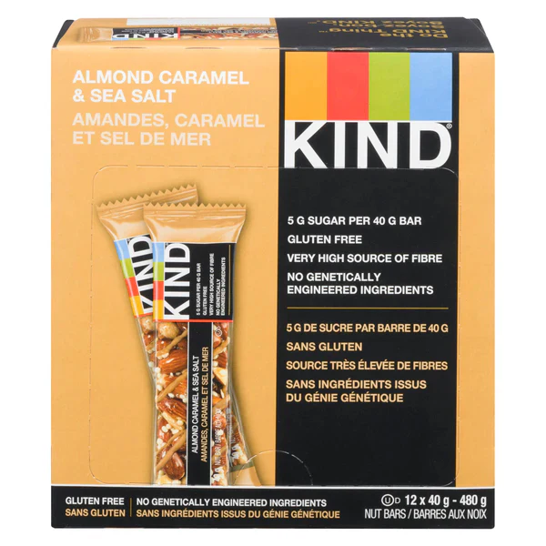 KIND BAR - ALMOND CARAMEL & SEA SALT 6x12x40 GR
