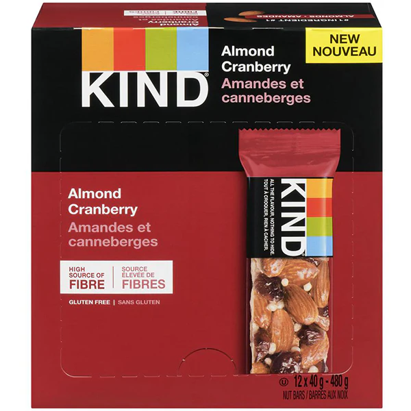 KIND - BAR ALMOND CRANBERRY 12x40 GR