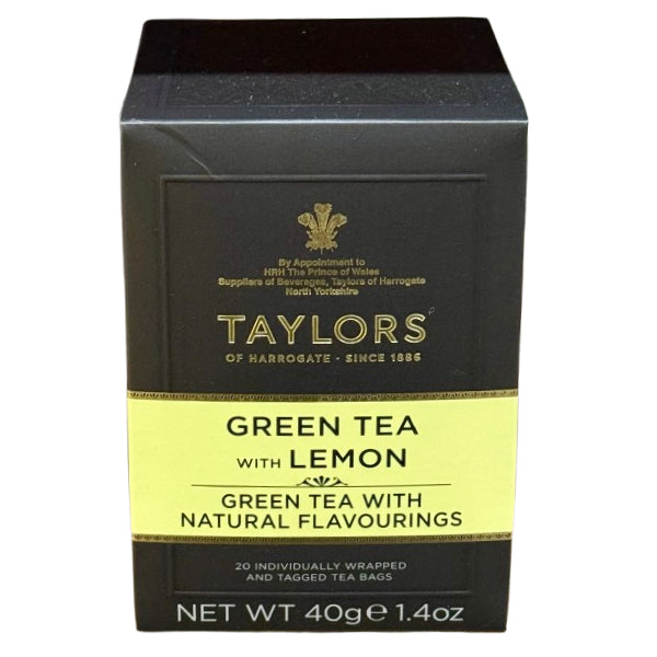 TAYLORS OF HARROGATE - GREEN TEA WITH LEMON TAGS 20PK