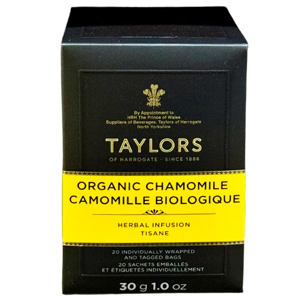 TAYLORS OF HARROGATE - ORGANIC CHAMOMILE TEA 50GR 20 PK