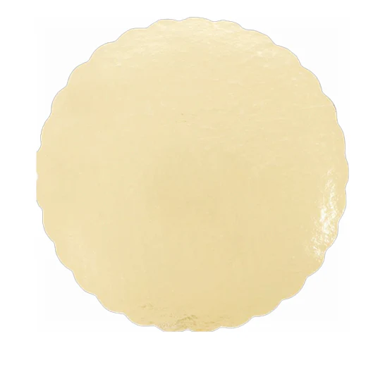 ENJAY - GOLD SCALLOPED CAKE BOARD 8in 100EA