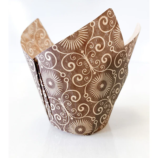 ENJAY - BAKING TULIP BROWN PRINTED MARIPOSA 10x100 CT