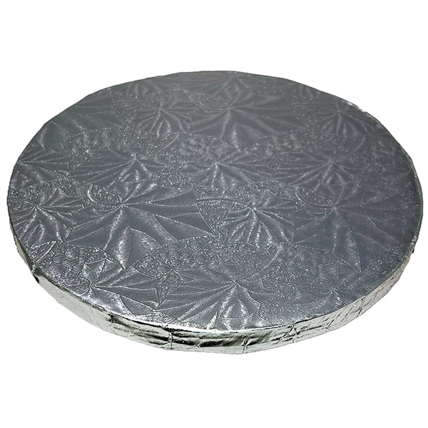 ENJAY - 10"ROUND X 1/2"SILVER DRUM CAKE BOARD 12EA