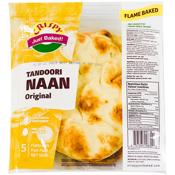CRISPY - DSD NAAN TANDOORI PLAIN 10 PK
