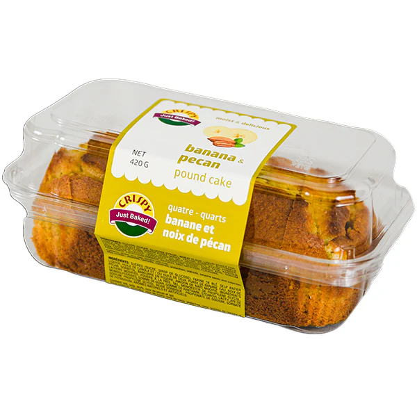 CRISPY - POUND CAKE BANANA PECAN 420GR