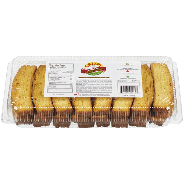 CRISPY - CAKE RUSK EGGLESS 550GR
