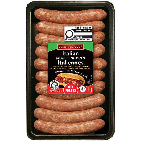MARC ANGELO - HOT ITALIAN PORK SAUSAGES 1KG