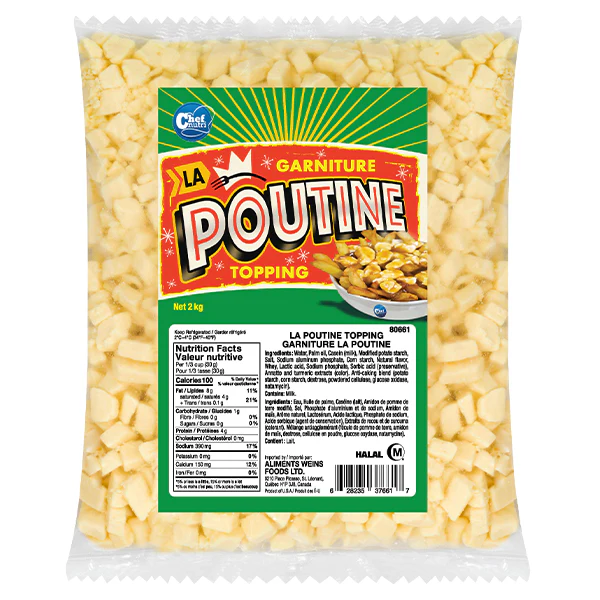 CHEF NUTRI - LA POUTINE CURDS 2KG