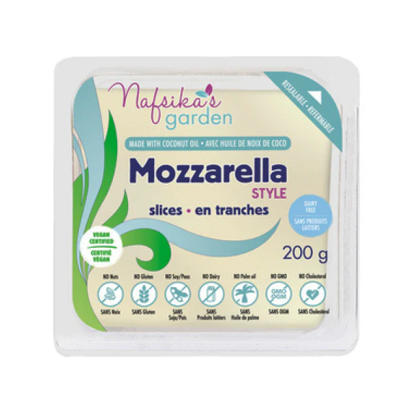 NAFSIKAS GARDEN - VEGAN MOZZARELLA STYLE SLICES 200GR