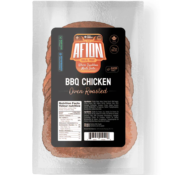 AFION - OVEN ROASTED BBQ CHICKEN SLICED 175GR