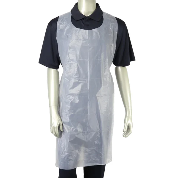 SAFE-T WEAR - 28x46IN WHITE POLY APRONS 100 PK