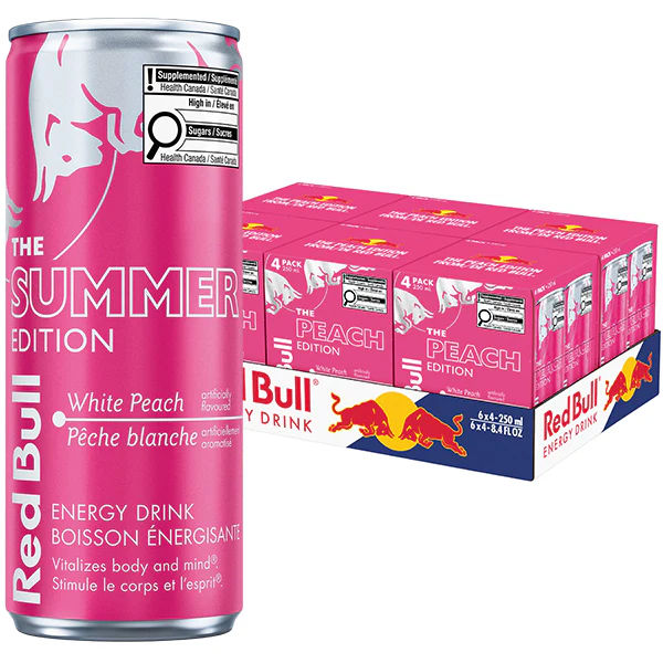 RED BULL - WHITE PEACH 6x4x250 ML