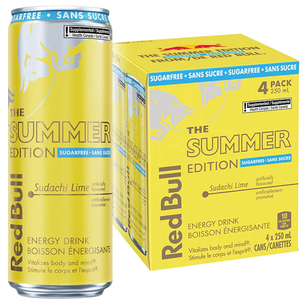 RED BULL - SUDACHI LIME SUGAR FREE 6x4x250 ML