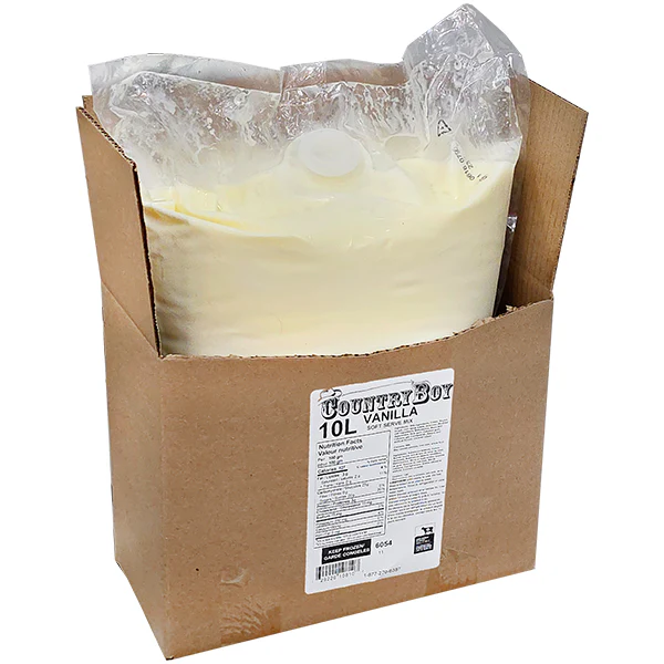 COUNTRY BOY - VANILLA SOFT SERVE MIX 3% 10L