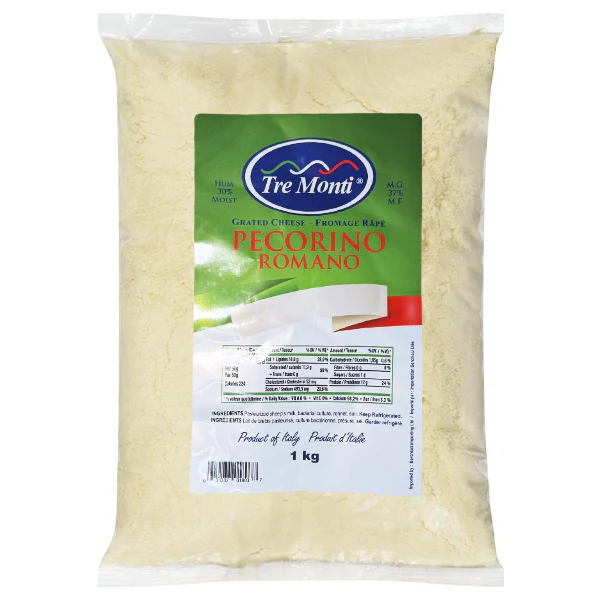 TRI MONTI - ITALIAN GRATED ROMANO BAGS 1KG