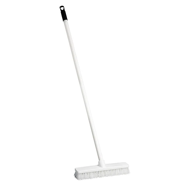 M2 - SATURN 12in SCRUBBING BRUSH -48in WHITE METAL HANDLE 1EA