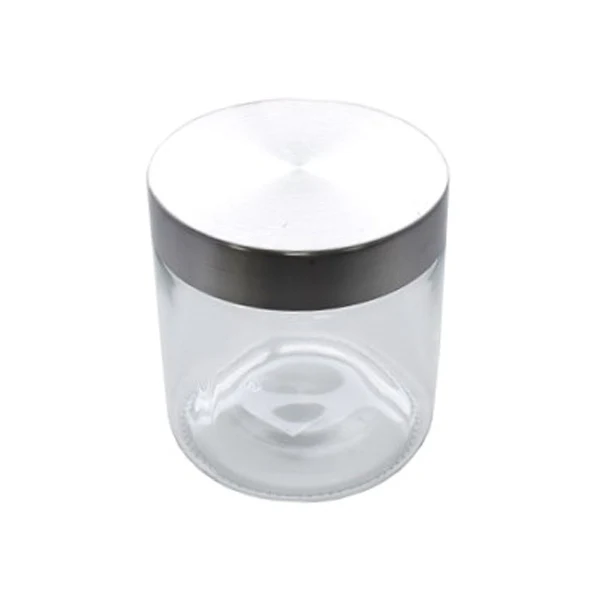 SKI - GLASS JAR W/METAL LID 350ML