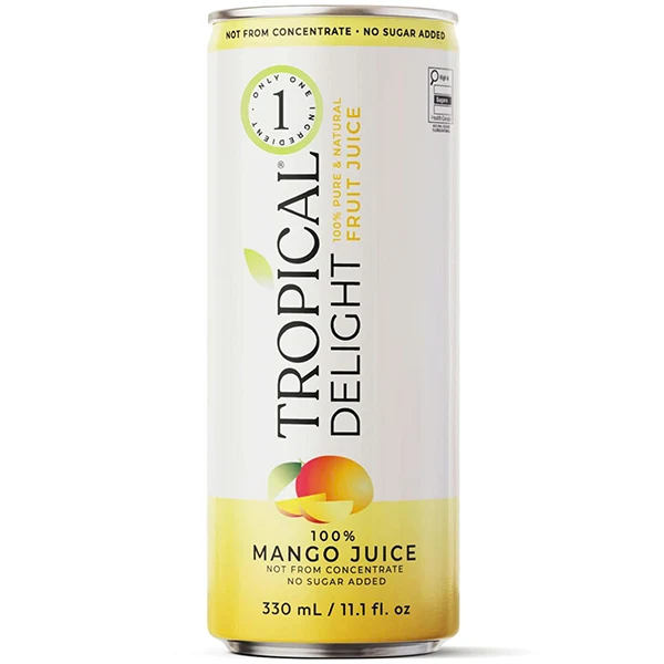 TROPICAL DELIGHT - TD MANGO JUICE 100% CAN 12x330 ML
