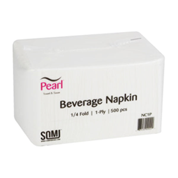 Pearl - Beverage Napkins 1PLY 500EA