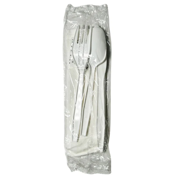 VANTAGE CUTLERY - KIT F,K,TS,S&P,NAP PP WHITE RUBY 500EA