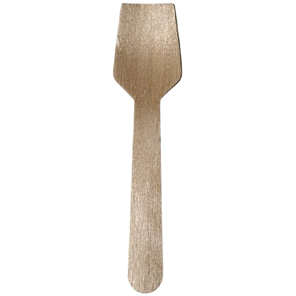 ML PACKAGING - 95mm WOODEN ICE CREAM SPOON 20x100 PK